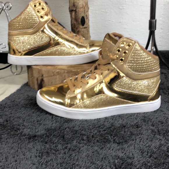 “Pastry” gold metallic and glitter womens size 6 - Picture 3 of 10